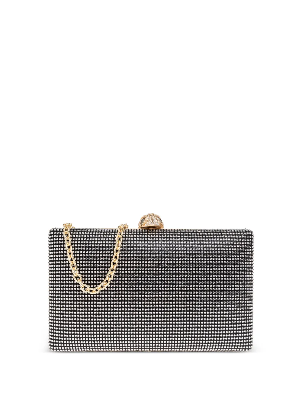 Kurt Geiger London Kensington crystal chain-strap clutch bag - Nero