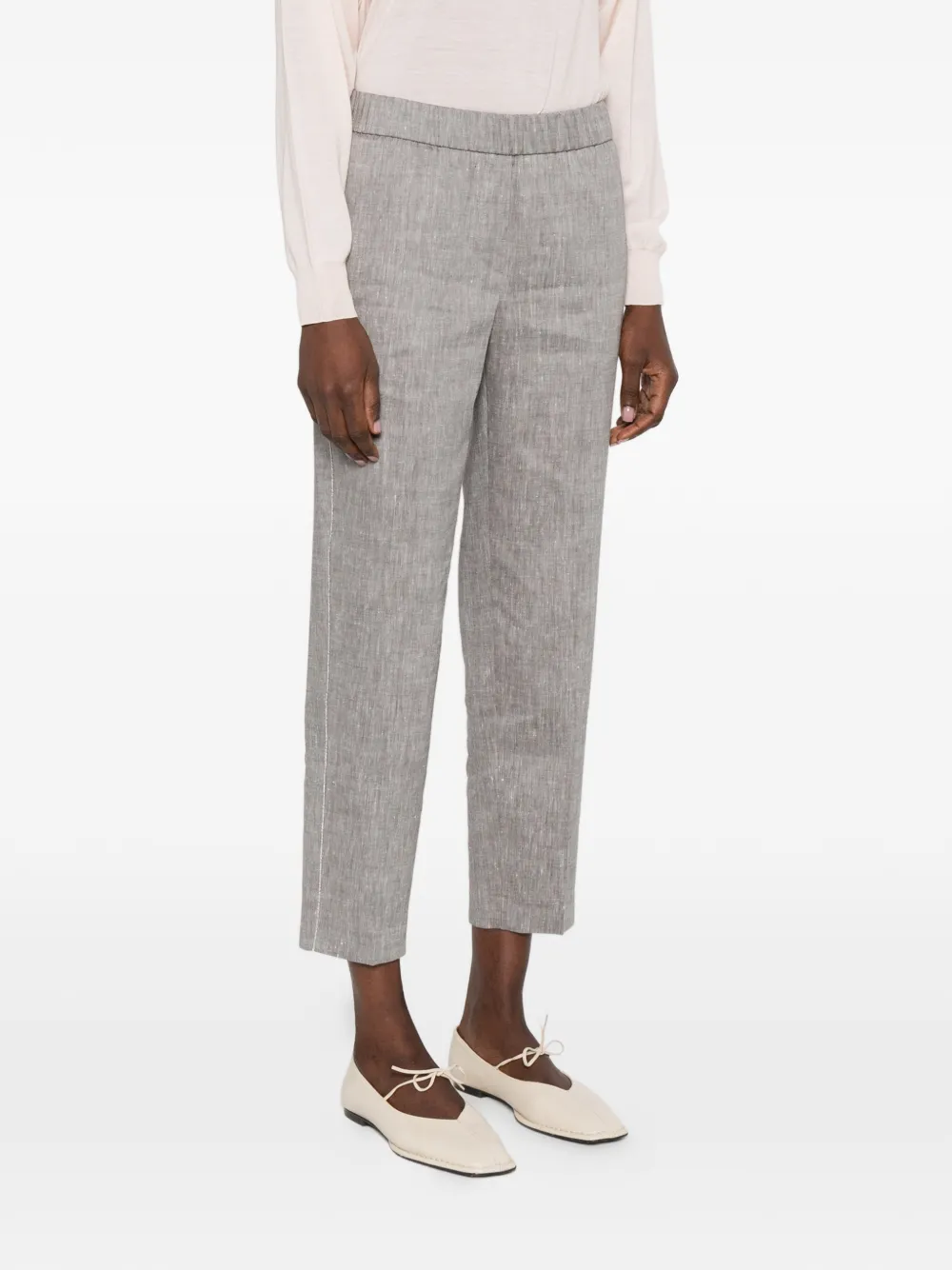 Peserico Elastische broek Grijs