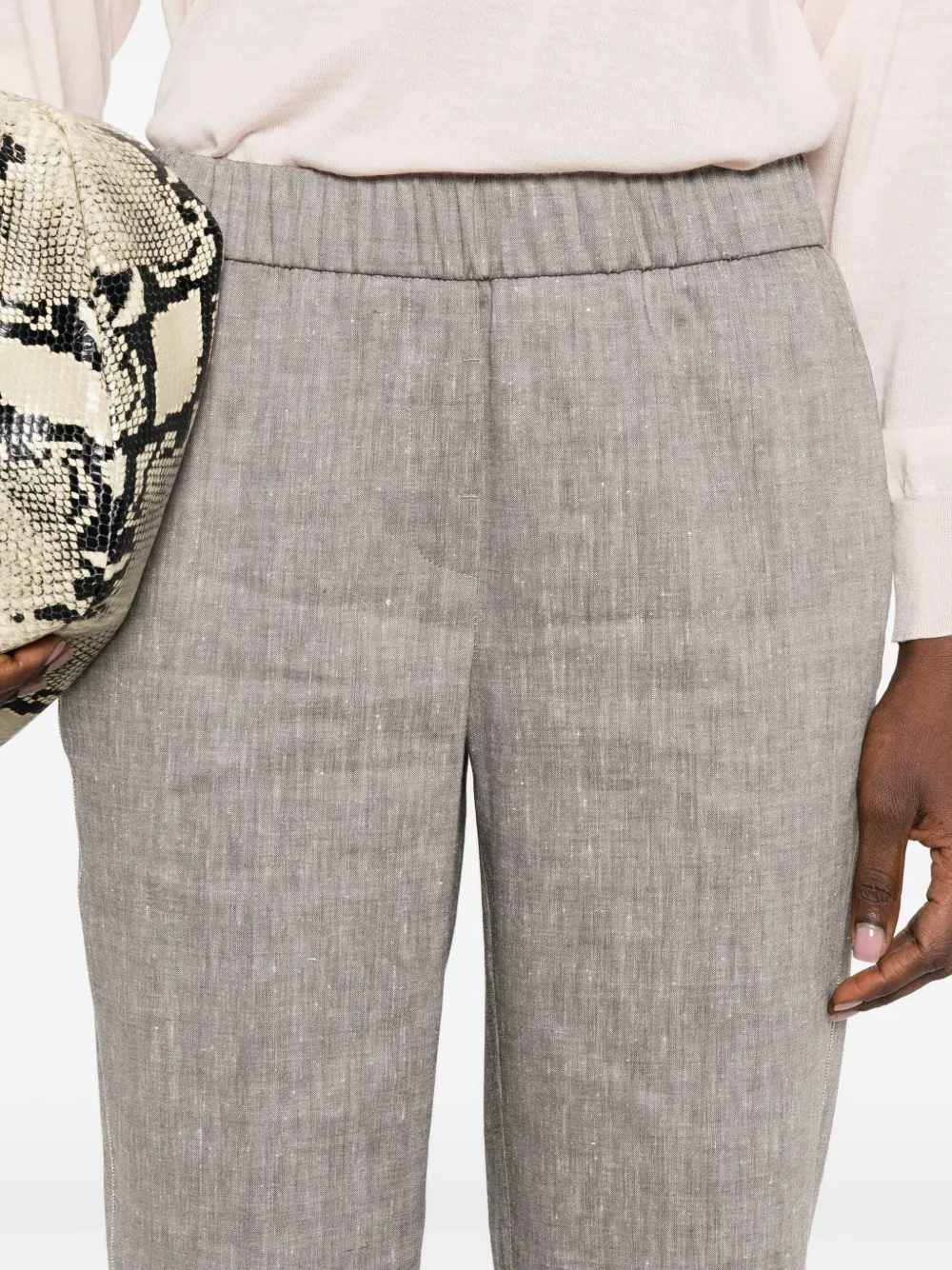 Peserico Elastische broek Grijs