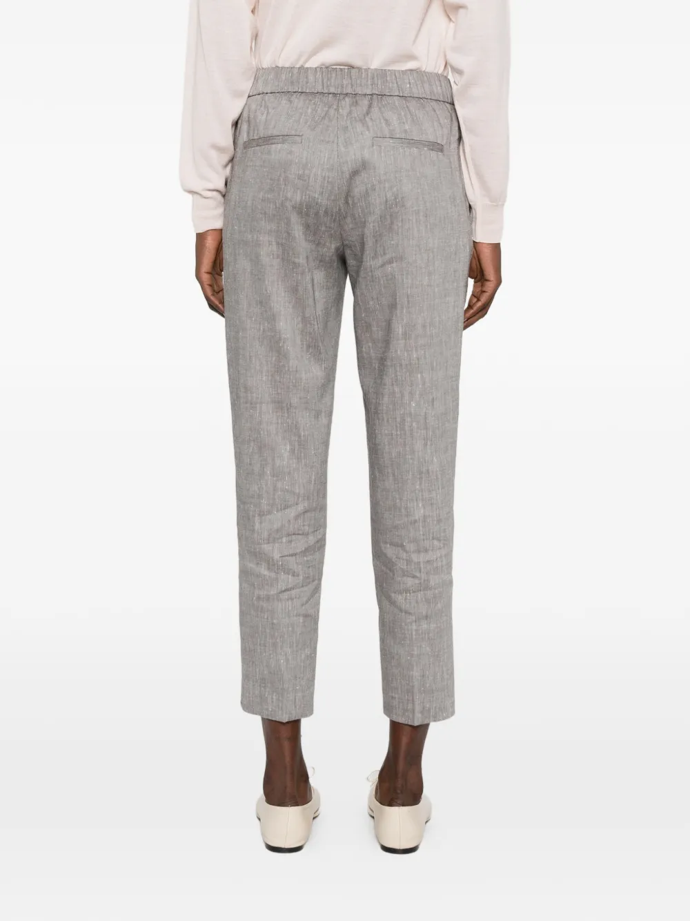 Peserico Elastische broek Grijs