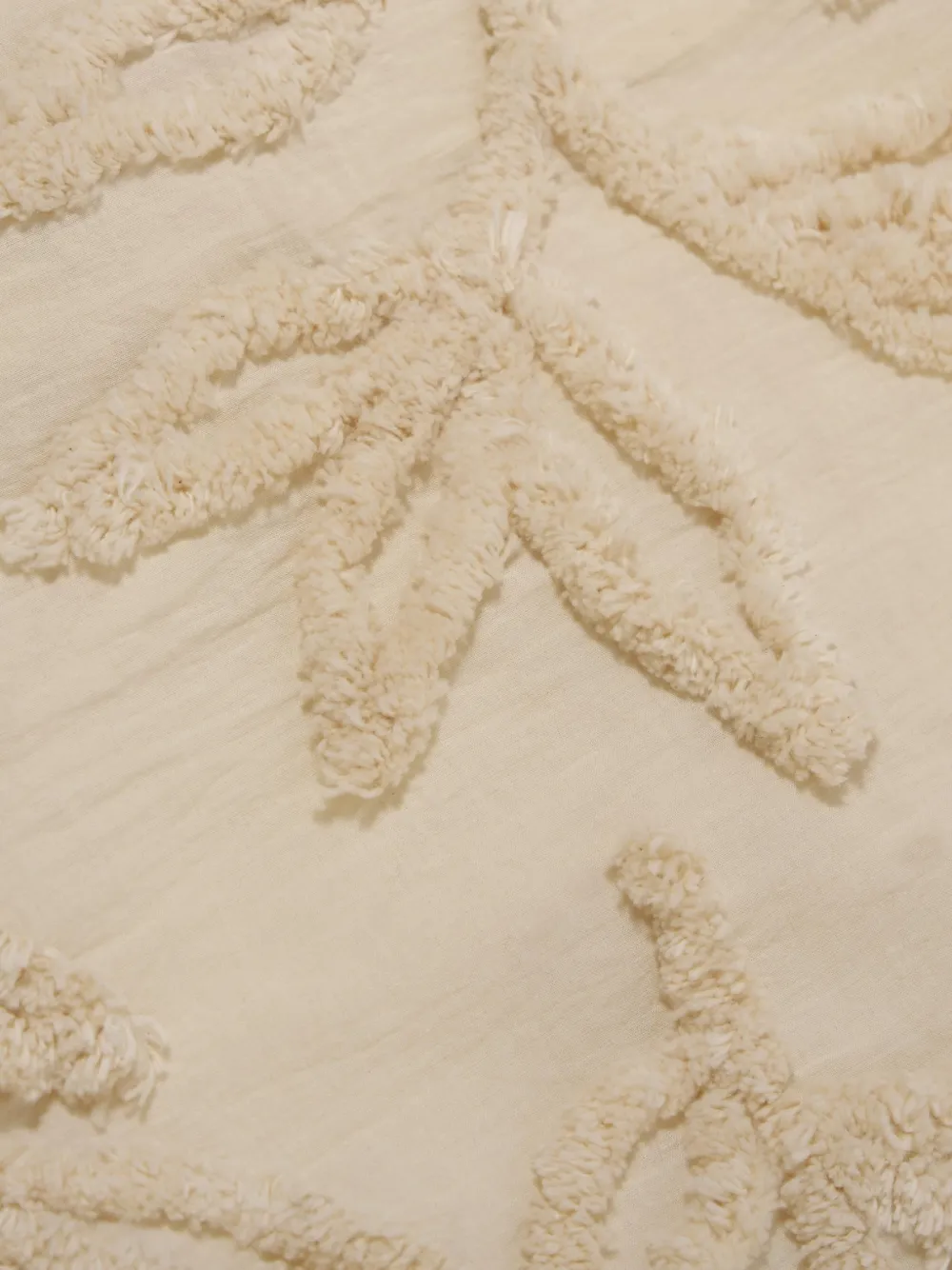 Universal Works Overhemd met geborduurde bloemen Beige