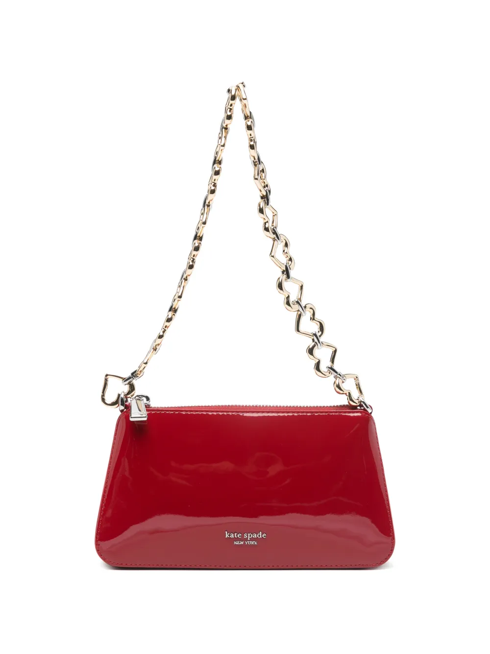 Kate Spade Grace patent-leather shoulder bag - Rosso