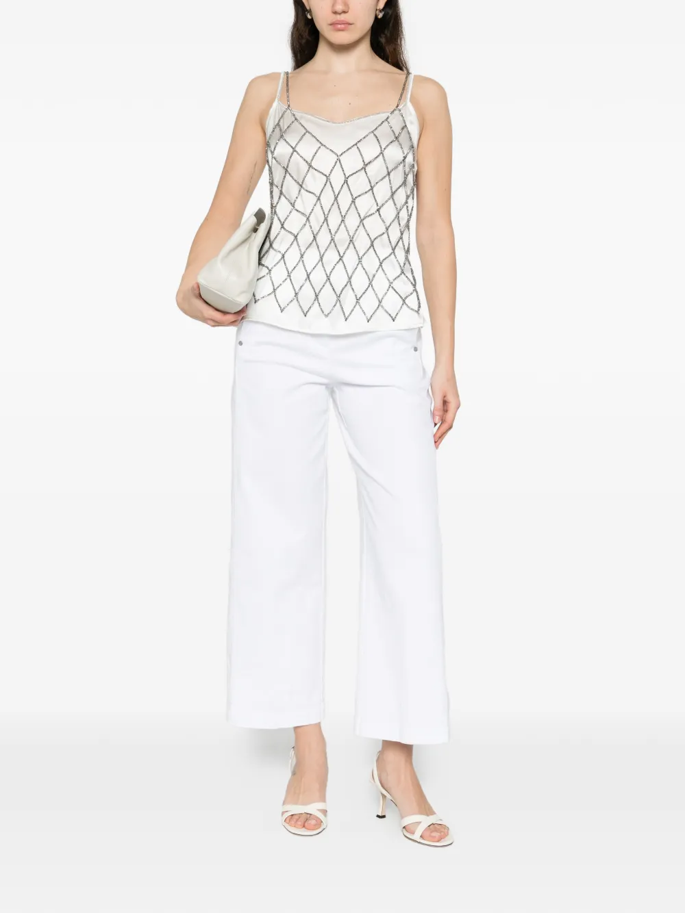  Panicale Beaded Top - Grey 