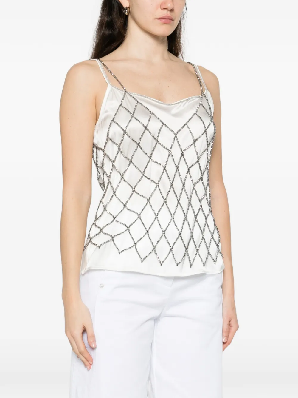  Panicale Beaded Top - Grey 