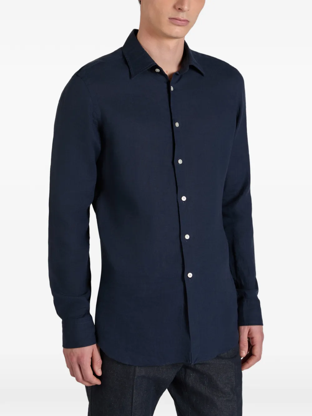 slowear Linnen overhemd Blauw