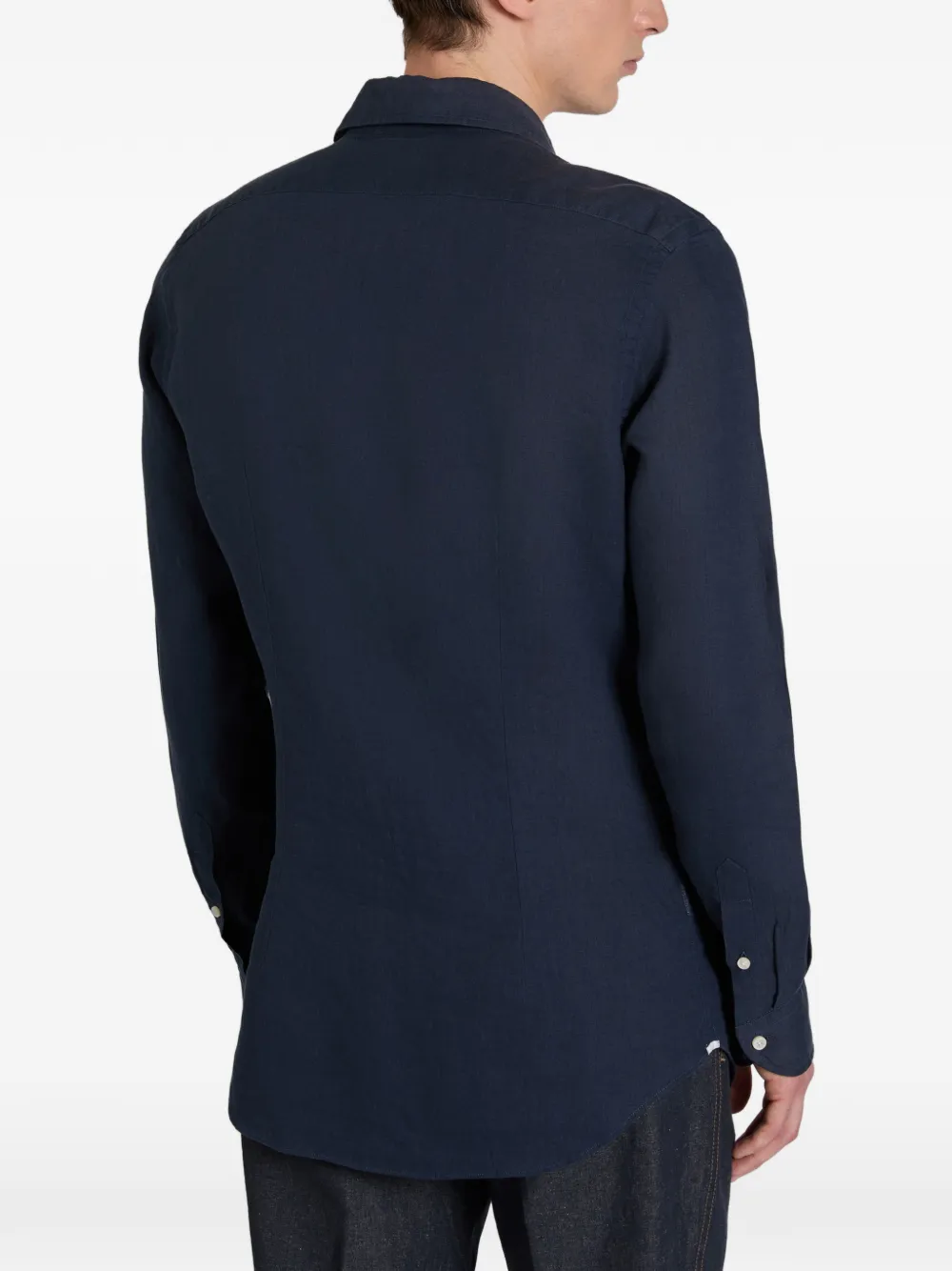slowear Linnen overhemd Blauw