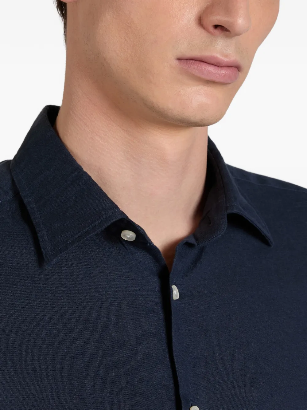 slowear Linnen overhemd Blauw