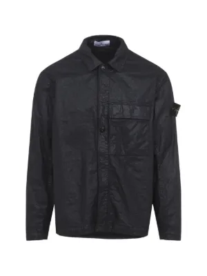Stone Island zip-up Shirt | Blue | FARFETCH