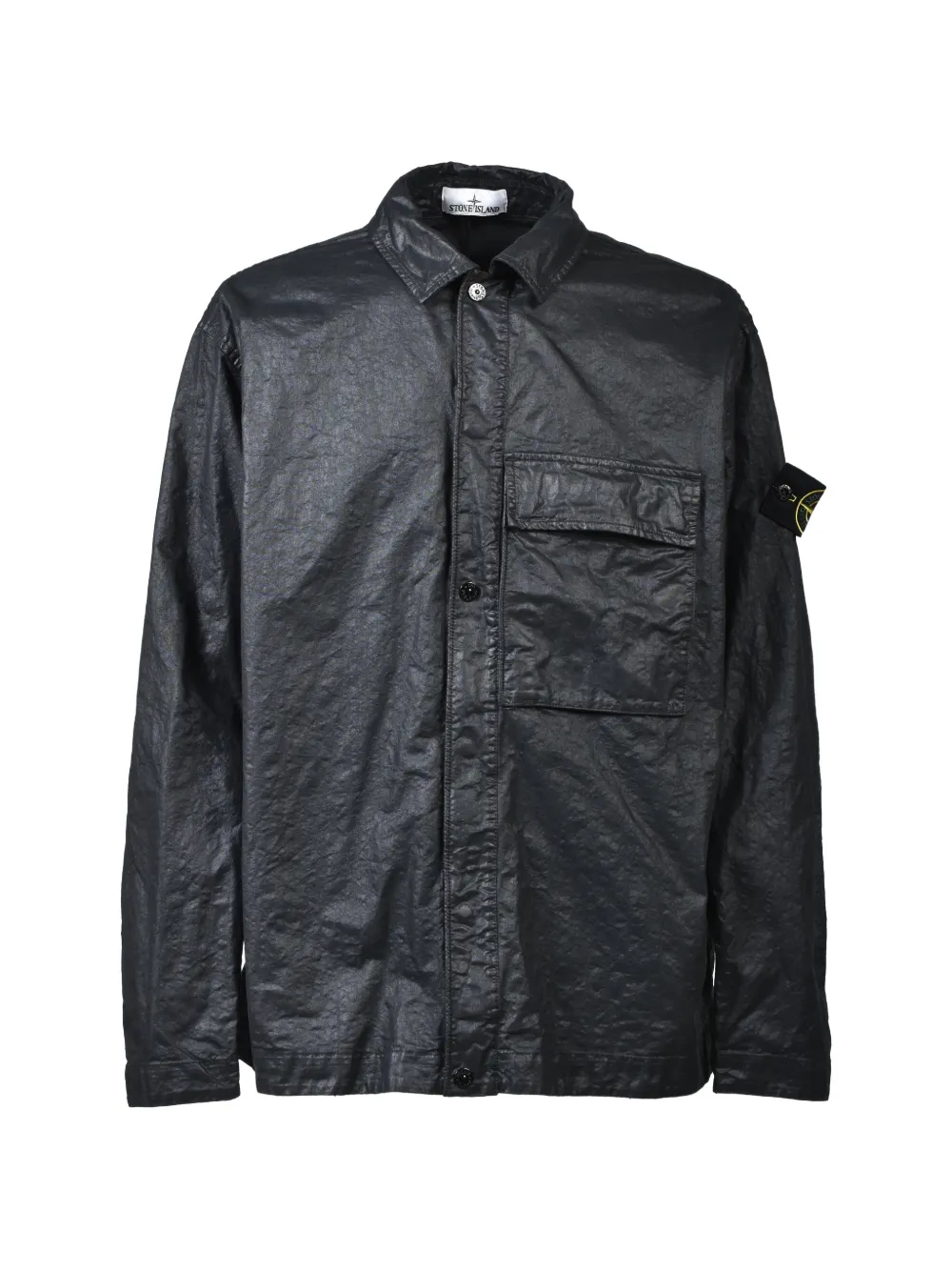 Stone Island flap-pocket shirt - Nero