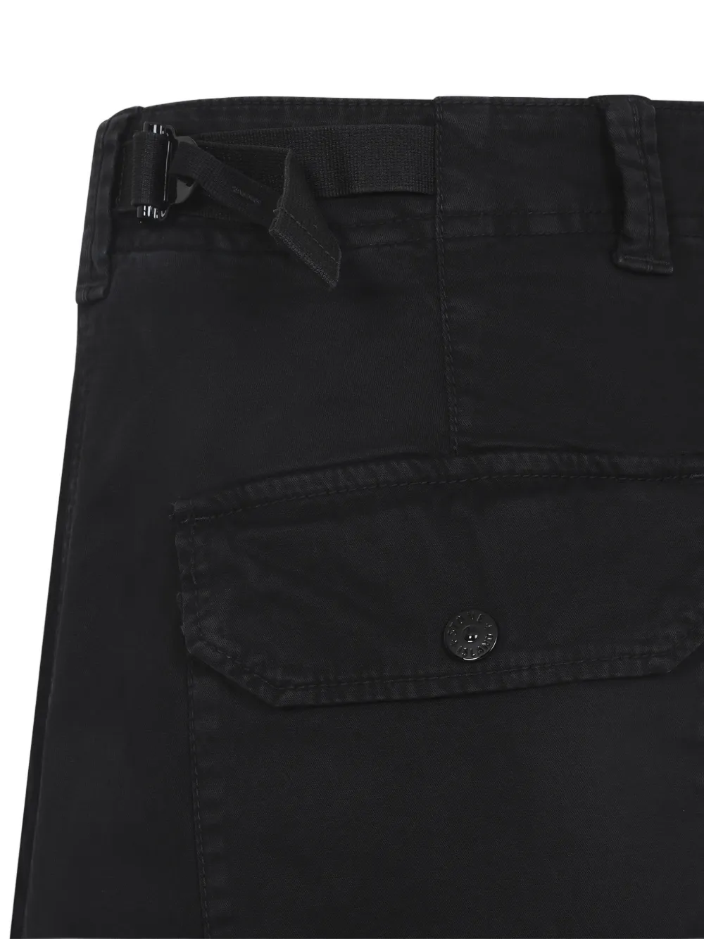 Stone Island Broek met logo Zwart