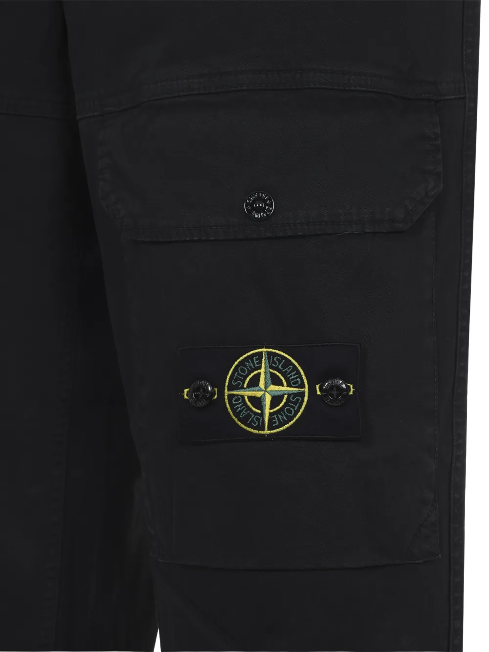Stone Island Broek met logo Zwart