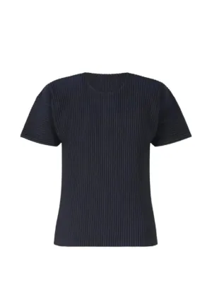 Homme Plissé Issey Miyake プリーツ Tシャツ | ブラック | FARFETCH JP