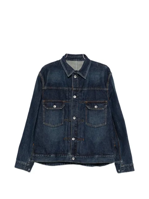 sacai flap-pocket denim jacket