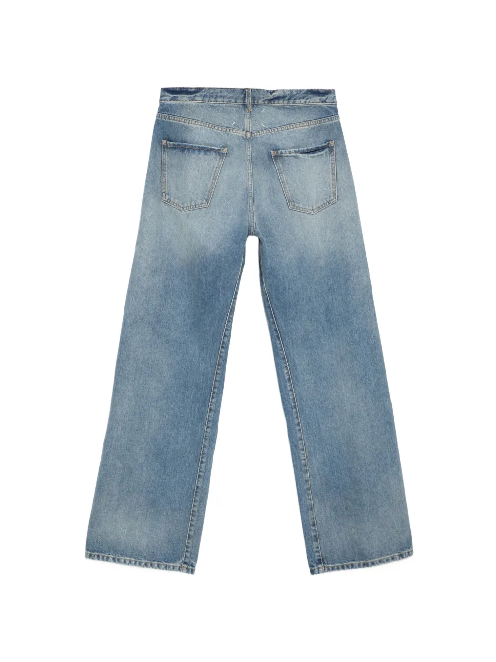 Maison Margiela Broek met zakdetail Blauw