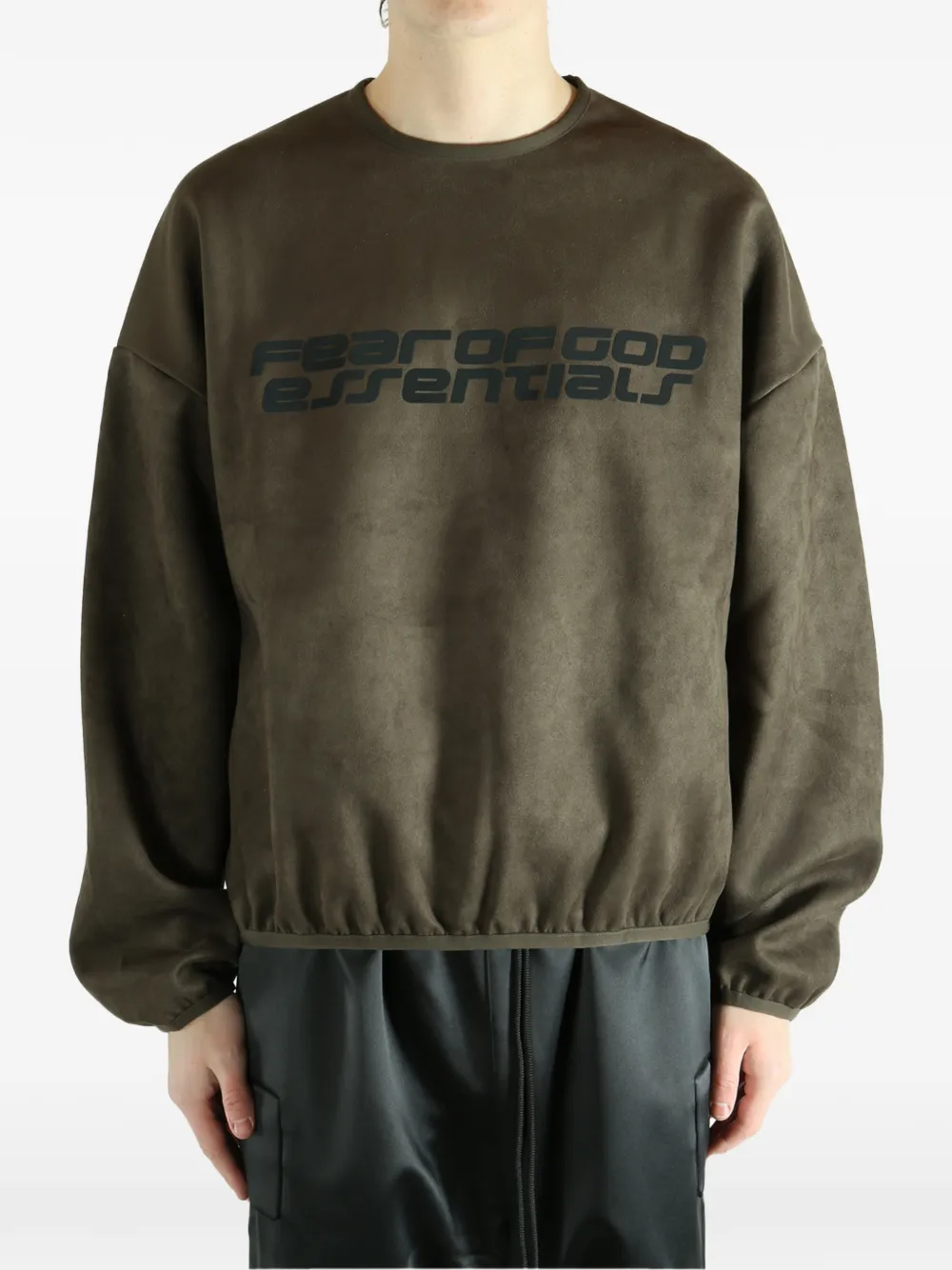 FEAR OF GOD ESSENTIALS Sweater met logo Groen
