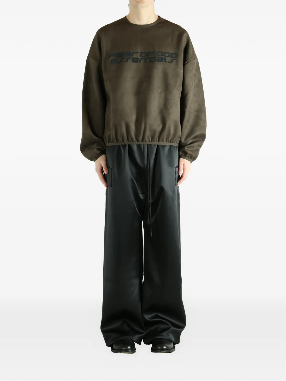 FEAR OF GOD ESSENTIALS Sweater met logo Groen