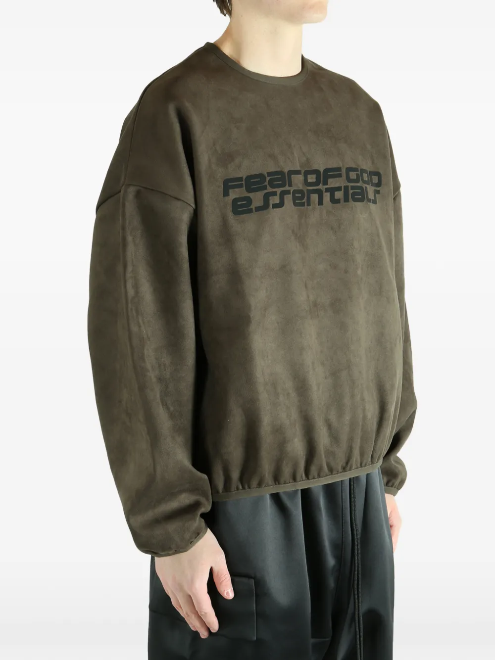 FEAR OF GOD ESSENTIALS Sweater met logo Groen