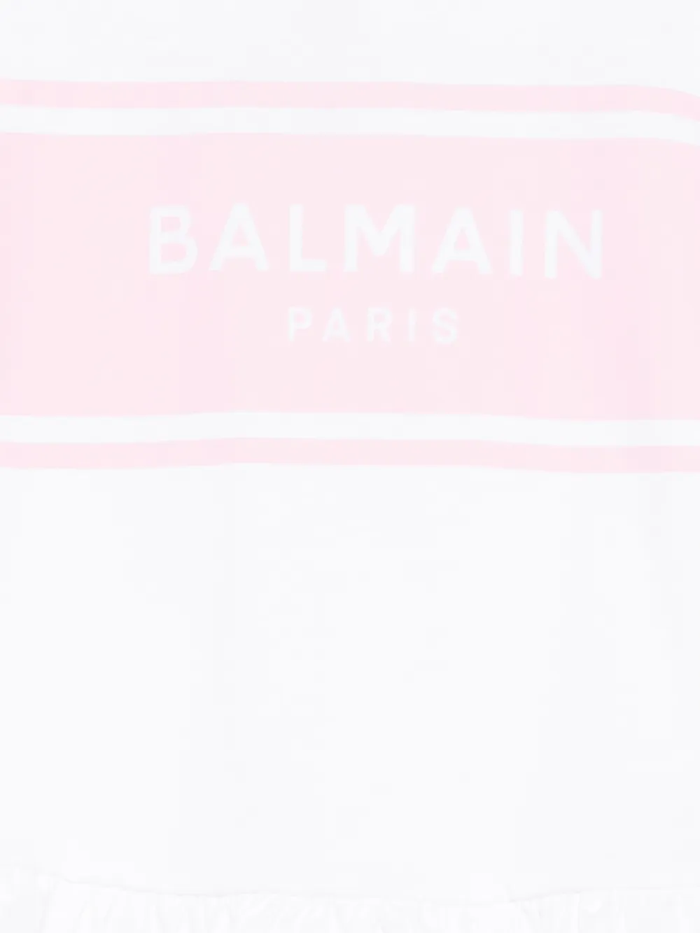  Balmain Kids Ruffled-hem Dress - White 