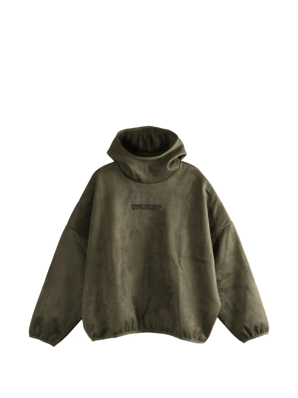 Essentials Roll Neck Hoodie In Green
