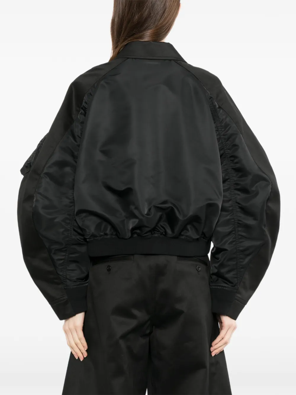 sacai Jack met hoge hals Zwart