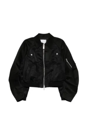 Sacai プリーツトリム ジャケット | ブラック | FARFETCH JP Sacai プリーツトリム ジャケット | ブラック | FARFETCH JP