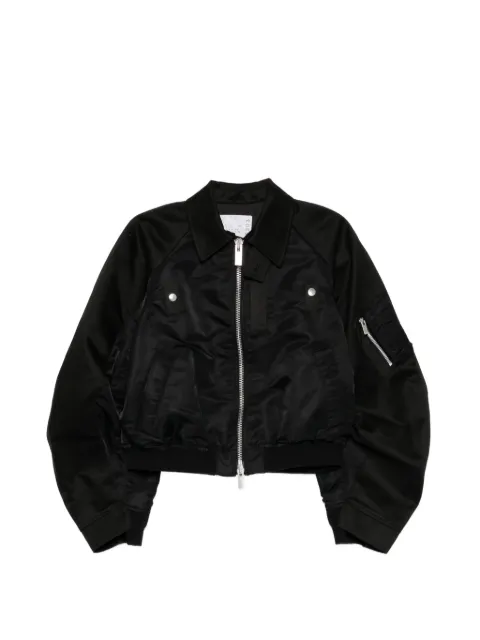 sacai two-way zip bomber jacket