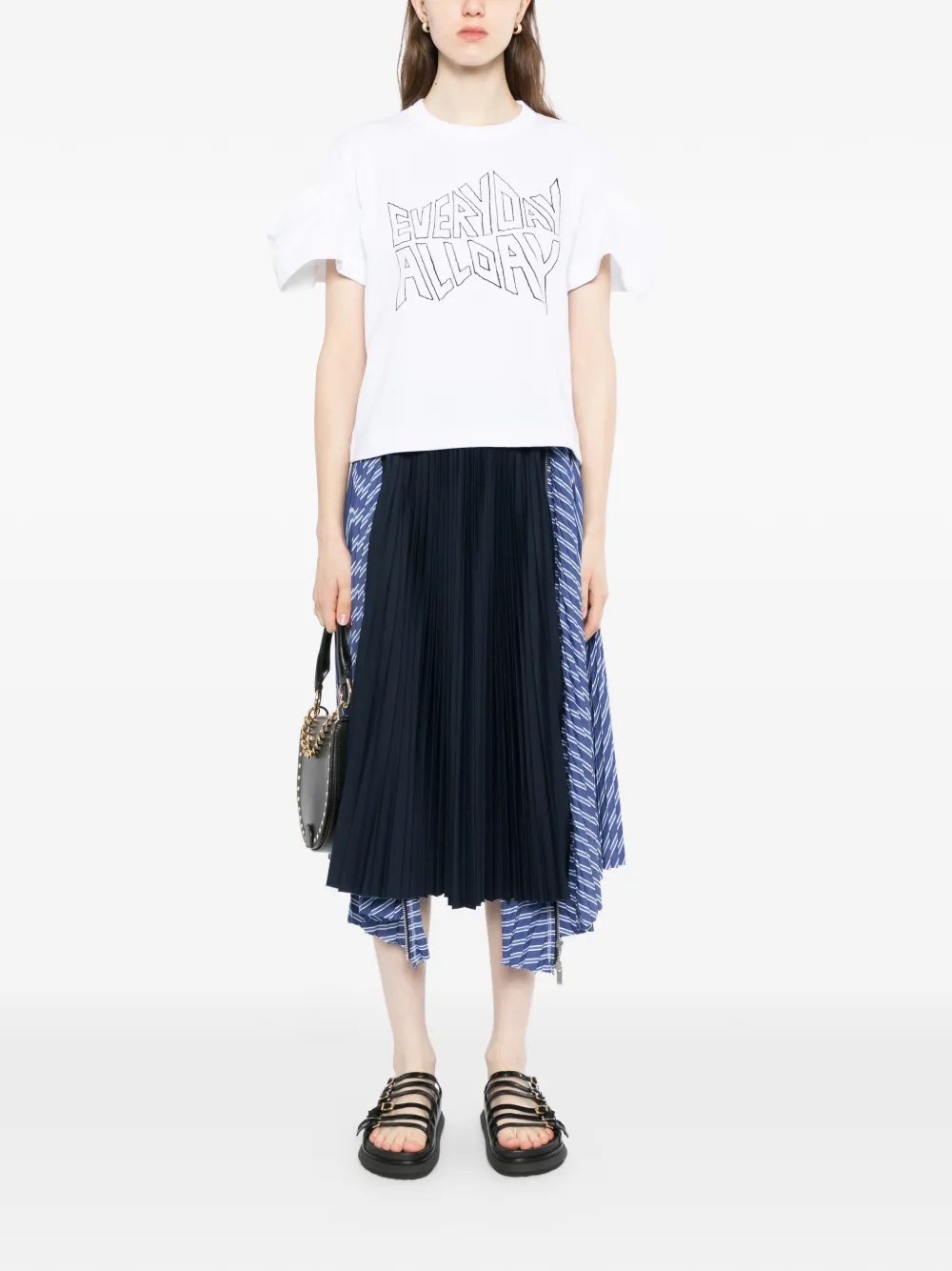 sacai Grafisch T-shirt met korte mouwen Wit