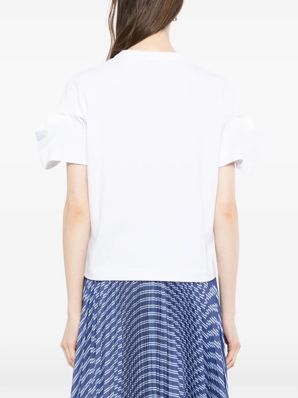 sacai Grafisch T-shirt met korte mouwen Wit