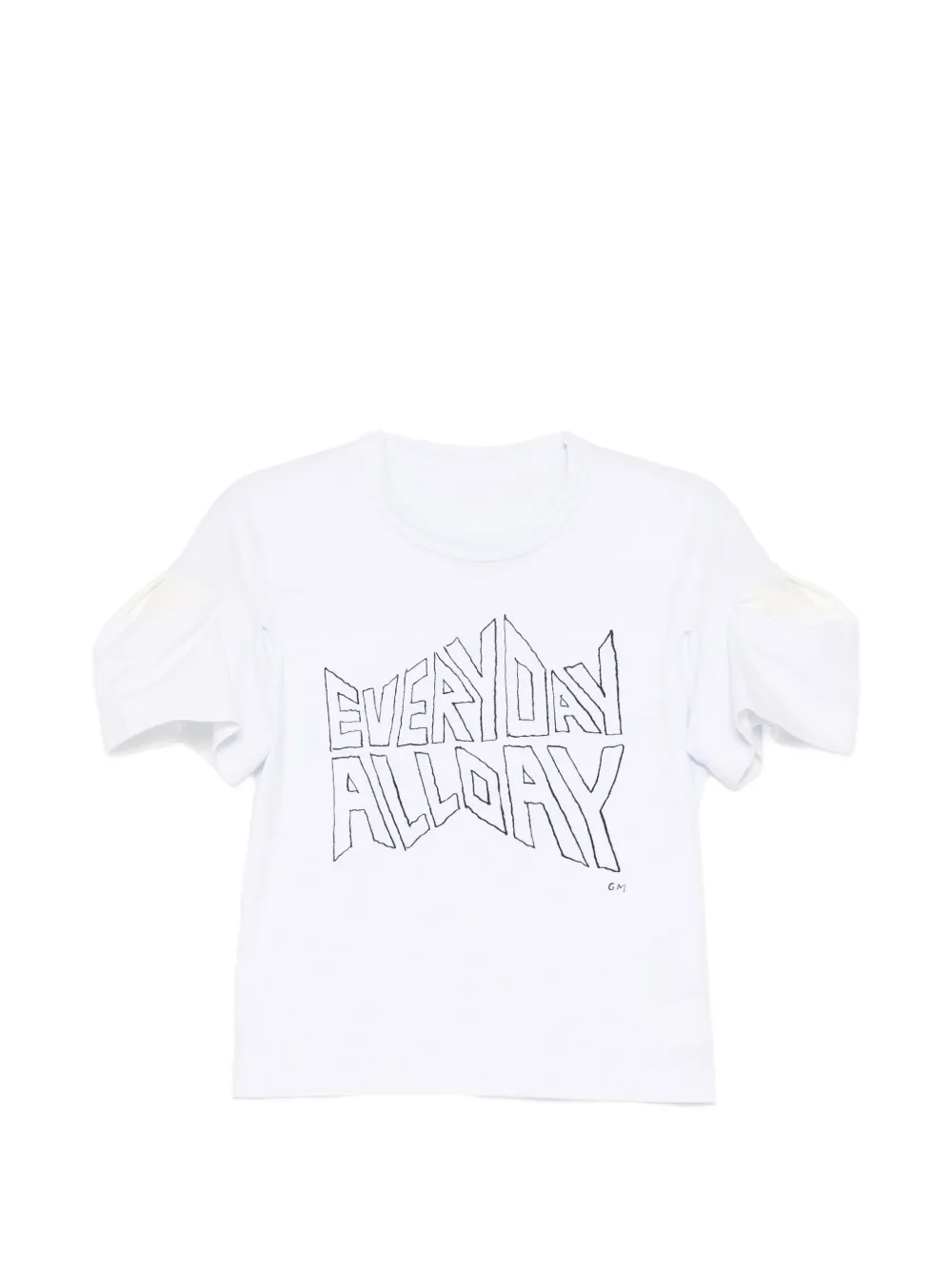 sacai short-sleeve graphic T-shirt - Weiß