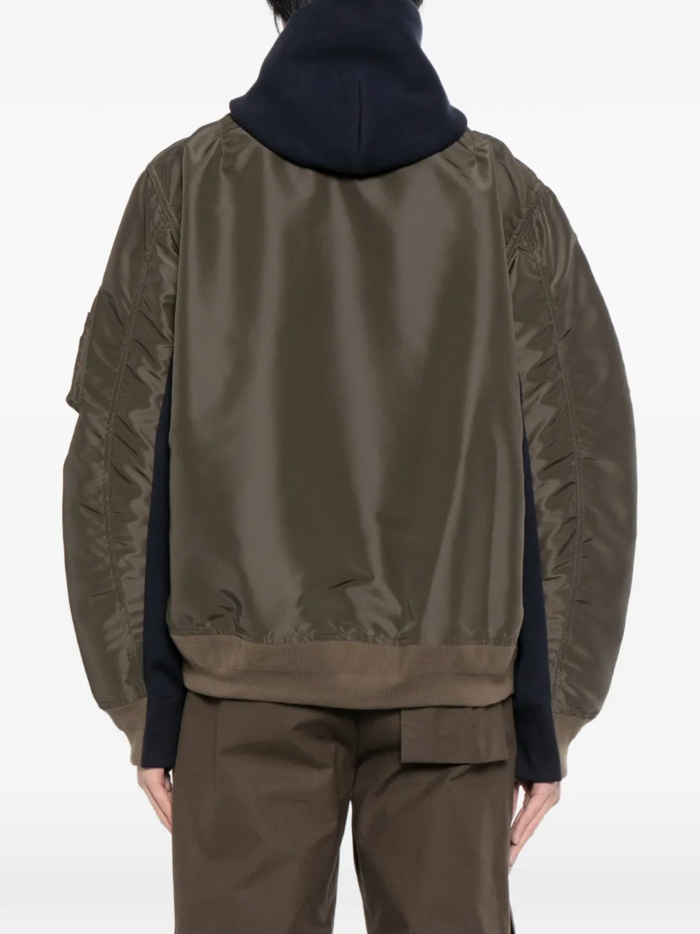 sacai Sponge jack met capuchon Blauw