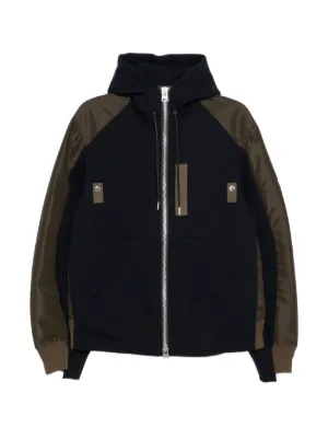 Sacai フーデッド ジャケット | グリーン | FARFETCH JP