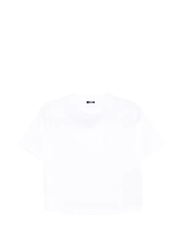 Versace Printed Cotton-jersey T-shirt in White