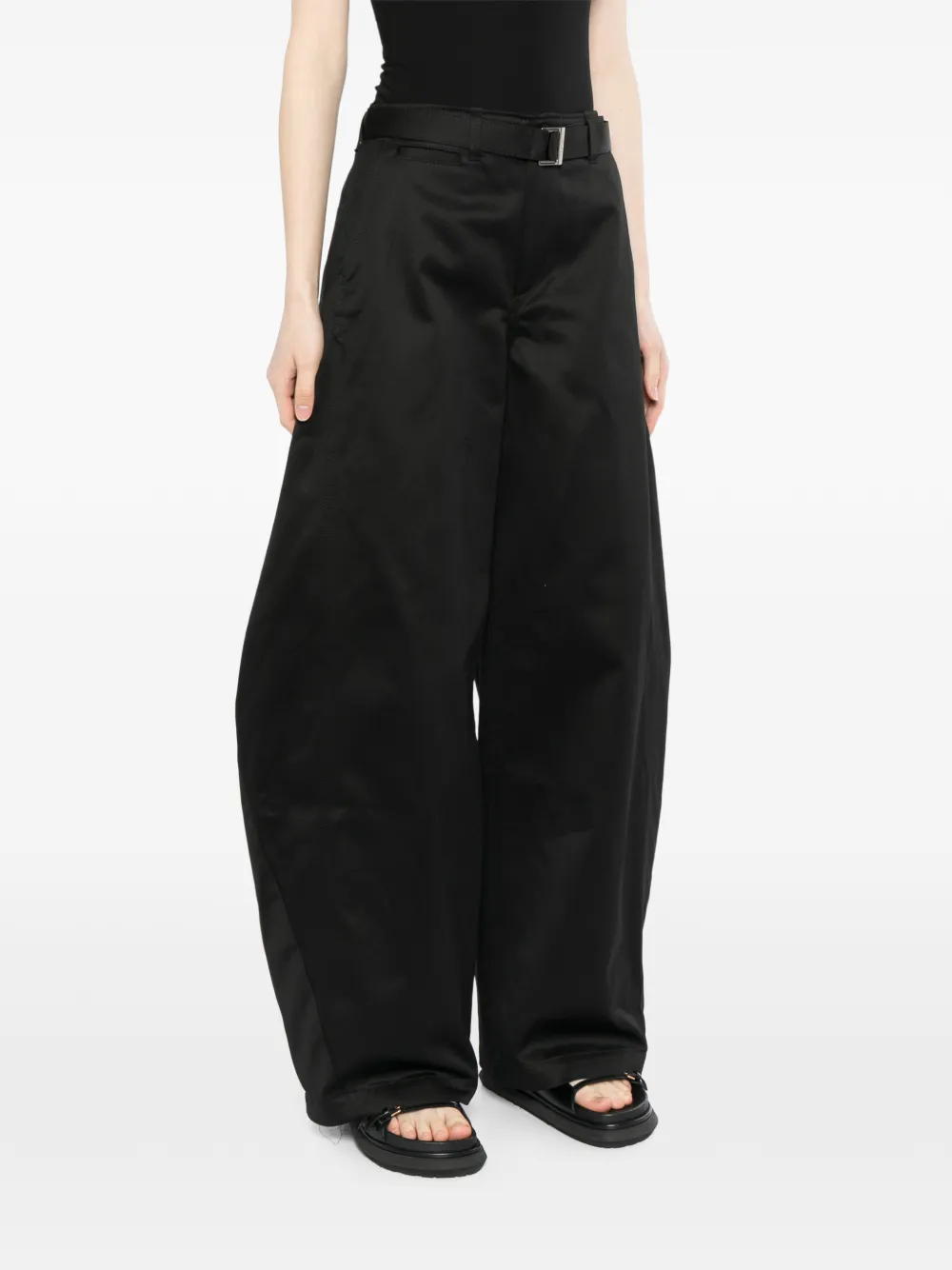 sacai Oversized broek Zwart
