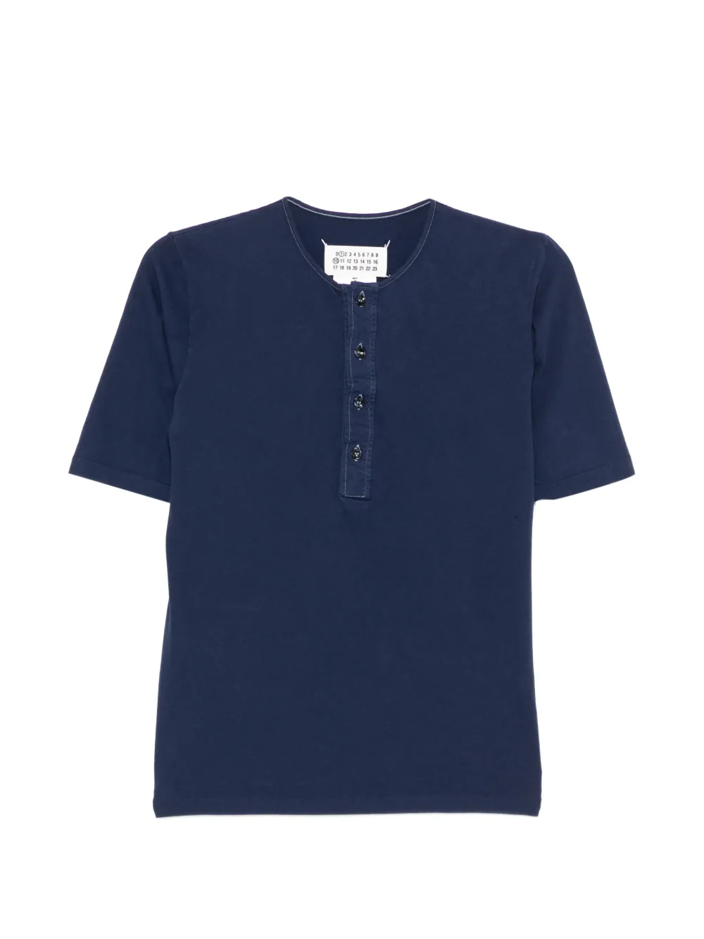Maison Margiela button short-sleeve t-shirt - Blu