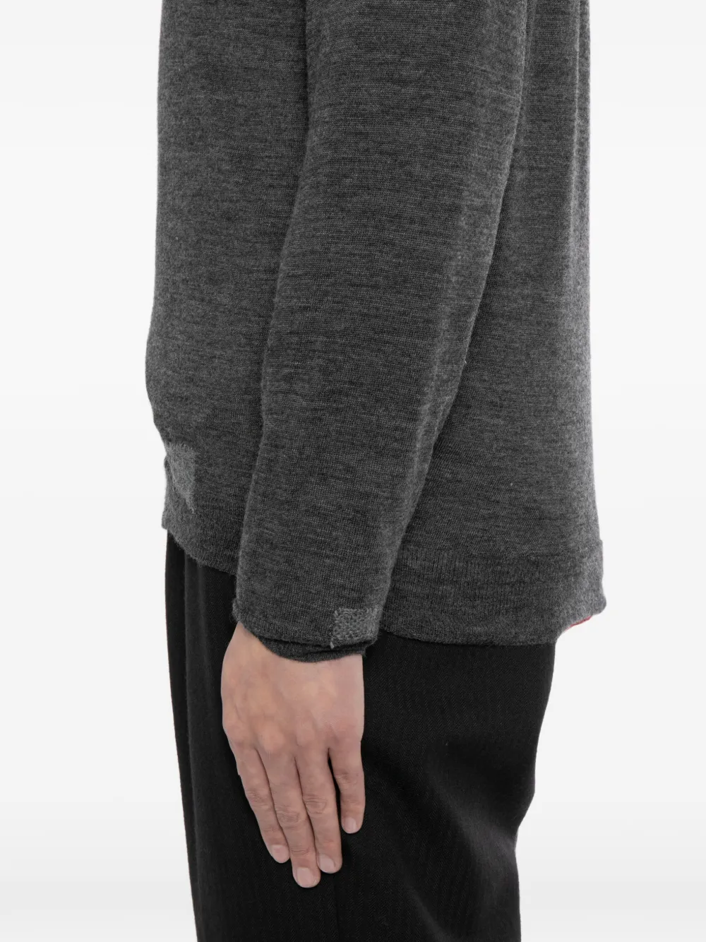 Maison Margiela Poloshirt met patchwork Grijs