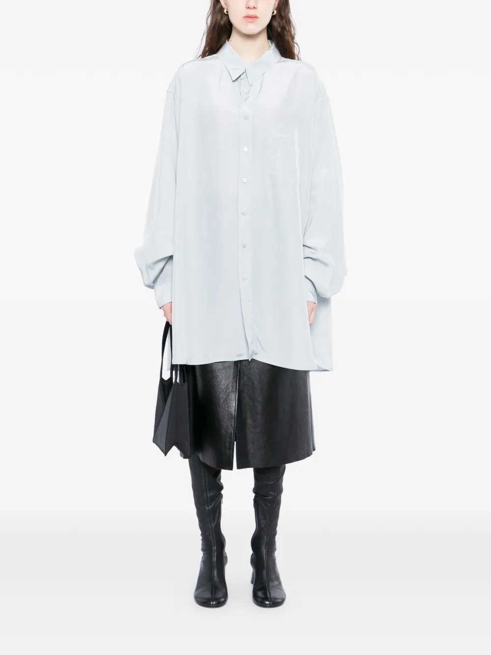 Maison Margiela Blouse met lange mouwen Blauw