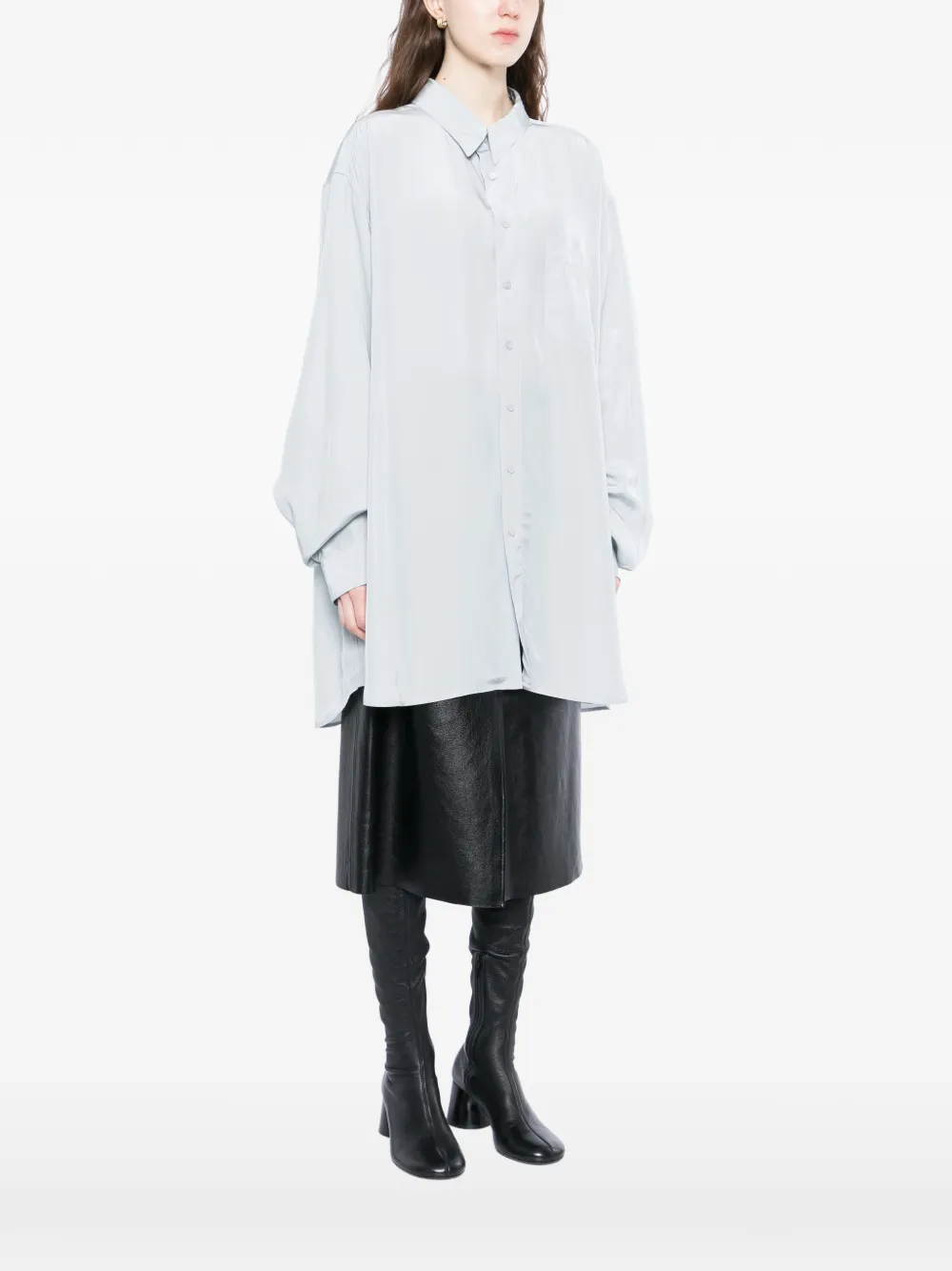 Maison Margiela Blouse met lange mouwen Blauw