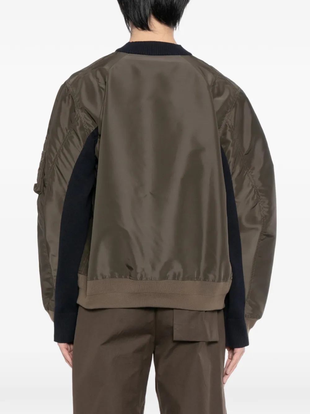 sacai Sponge sweater Zwart