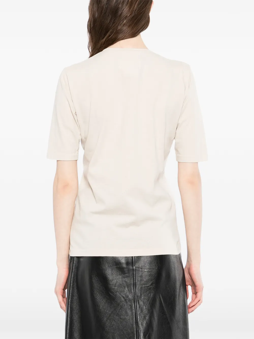 Maison Margiela ヘンリーネック Tシャツ | ニュートラル | FARFETCH JP