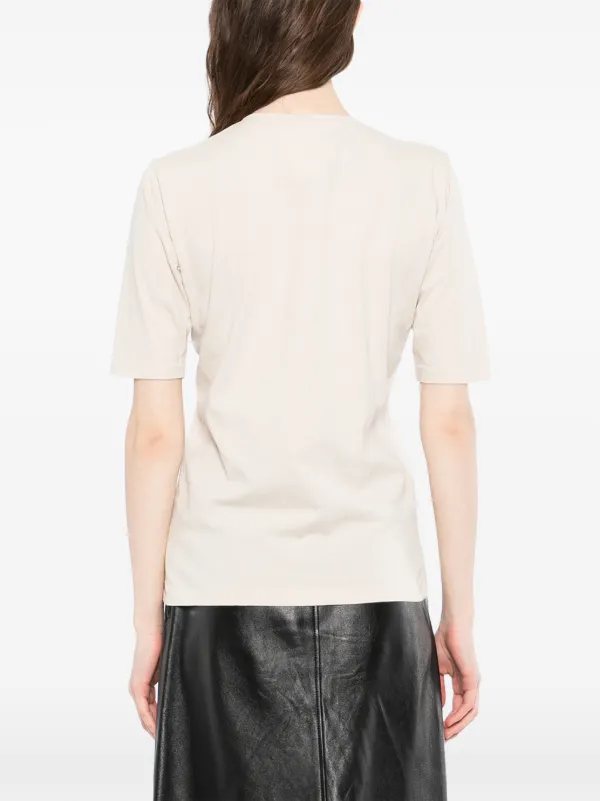 Maison Margiela ヘンリーネック Tシャツ | ニュートラル | FARFETCH JP