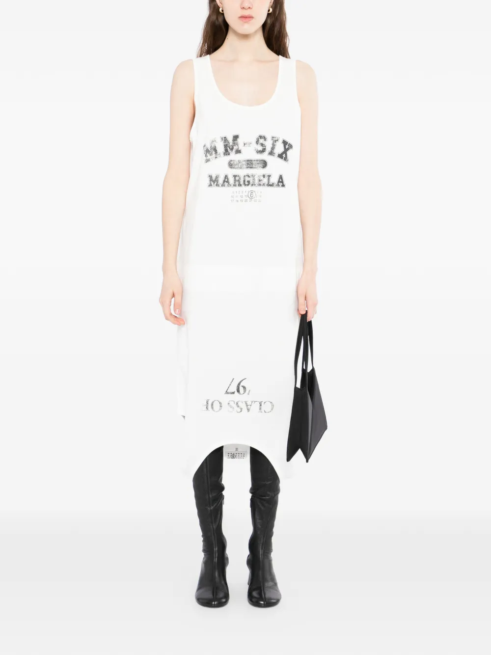 MM6 Maison Margiela Mini-jurk met print Wit