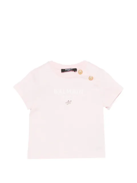 Balmain Kids playera con detalles de botones