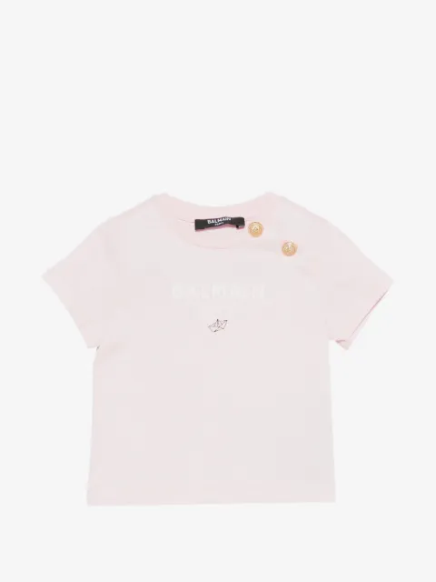 Balmain Kids t-shirt à boutons décoratifs