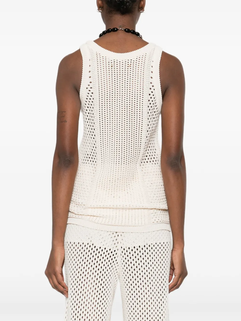 open-knit vest