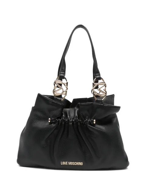 Love Moschino gathered-effect tote bag