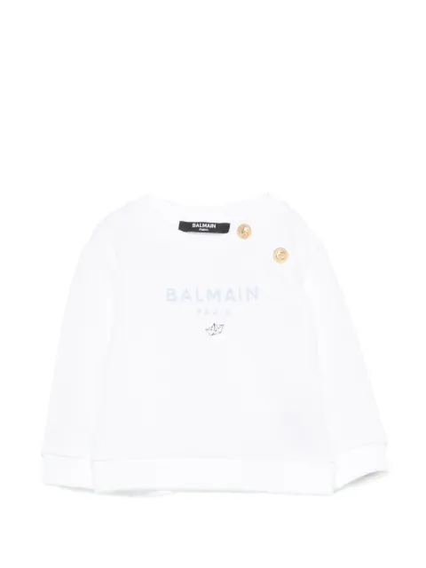 Balmain Kids sudadera con detalle de botones