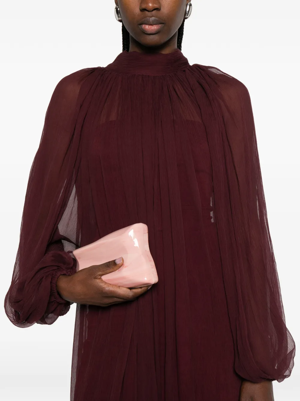 Atu Body Couture Maxi-jurk met ruches Rood