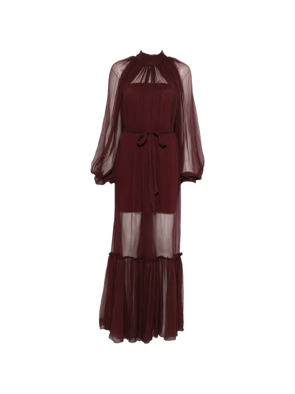 Atu Body Couture ruffled tie maxi dress - Rot