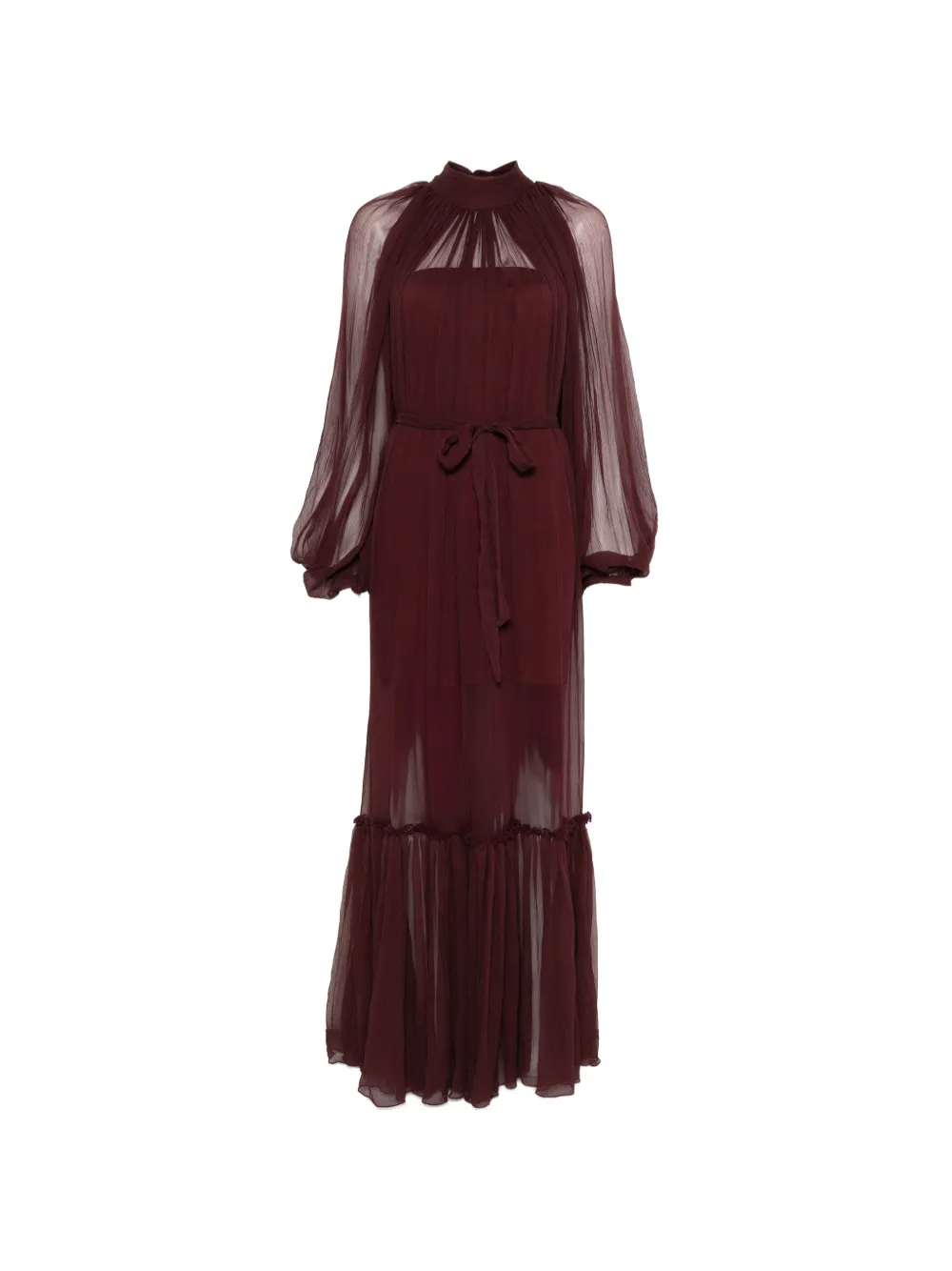 Atu Body Couture ruffled tie maxi dress - Rosso