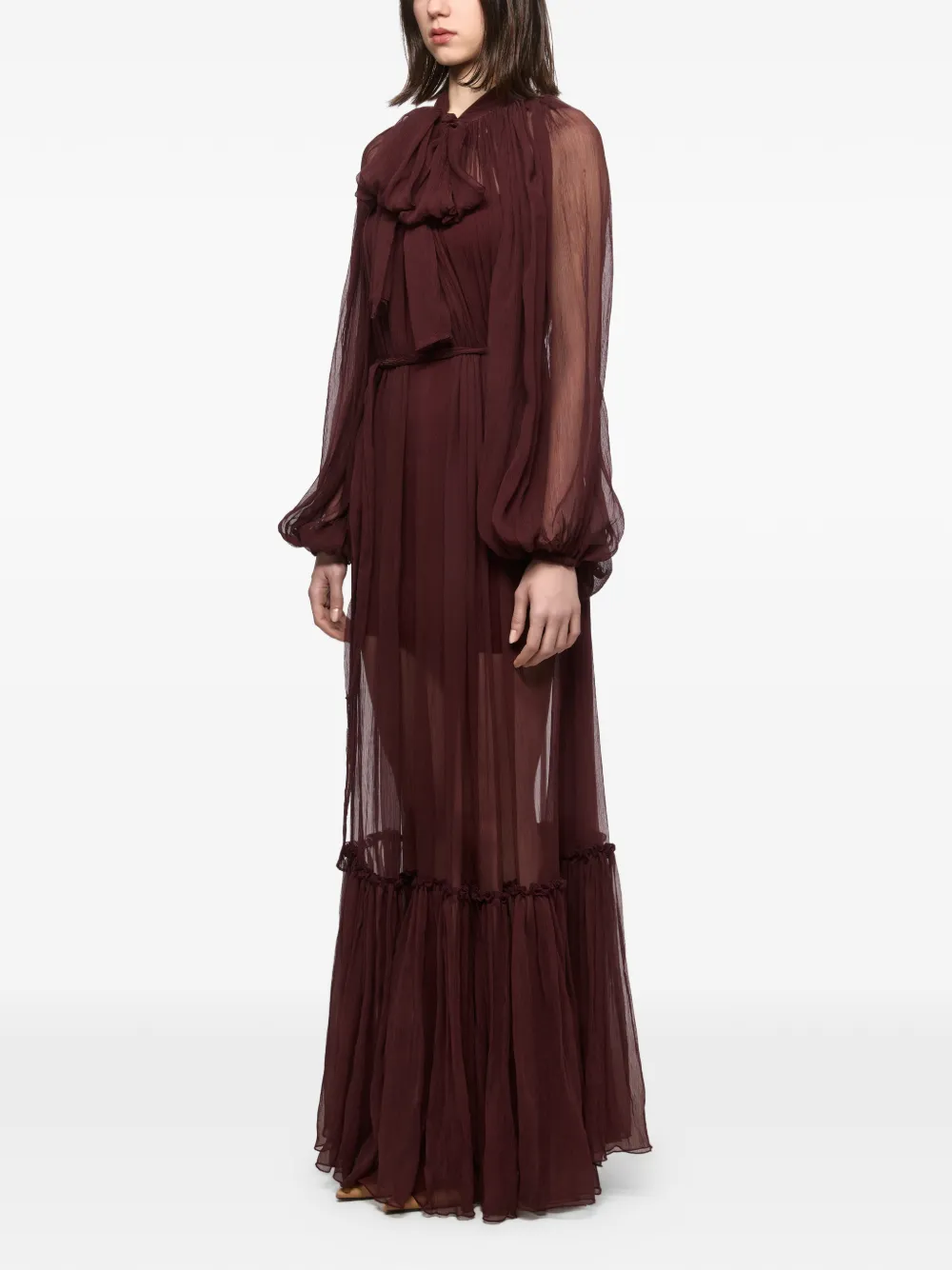 Atu Body Couture Maxi-jurk met ruches Rood